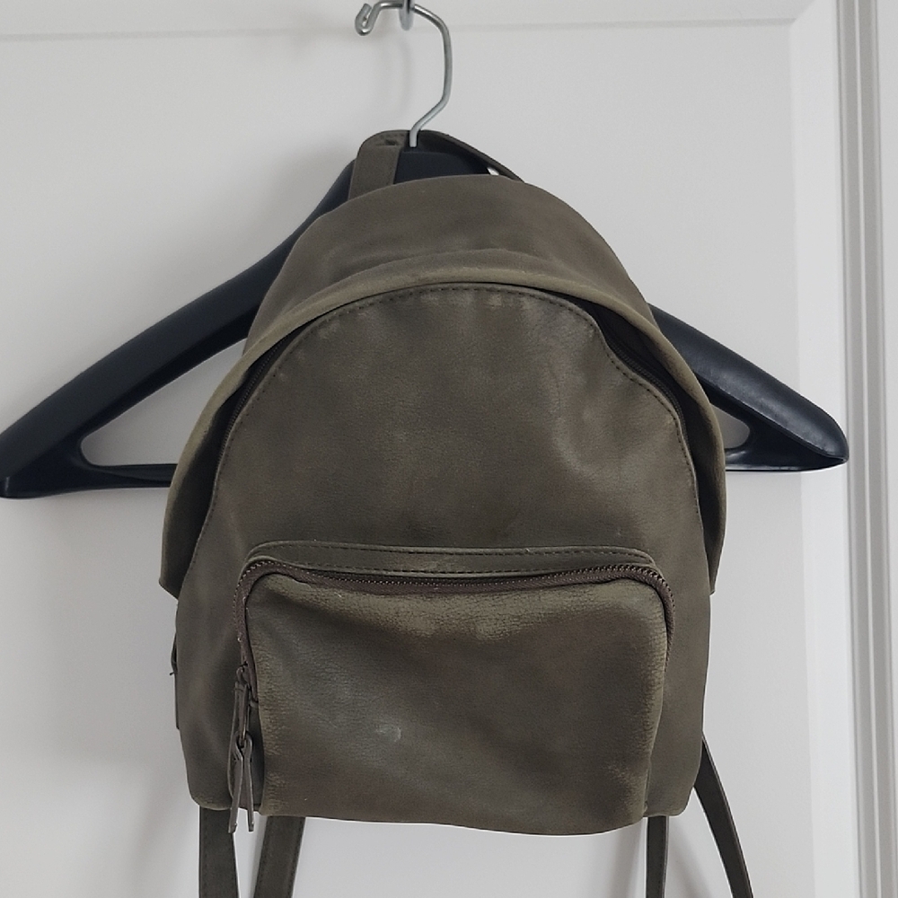 Universal‎ Thread Suede Olive Green Mini Backpack Bag